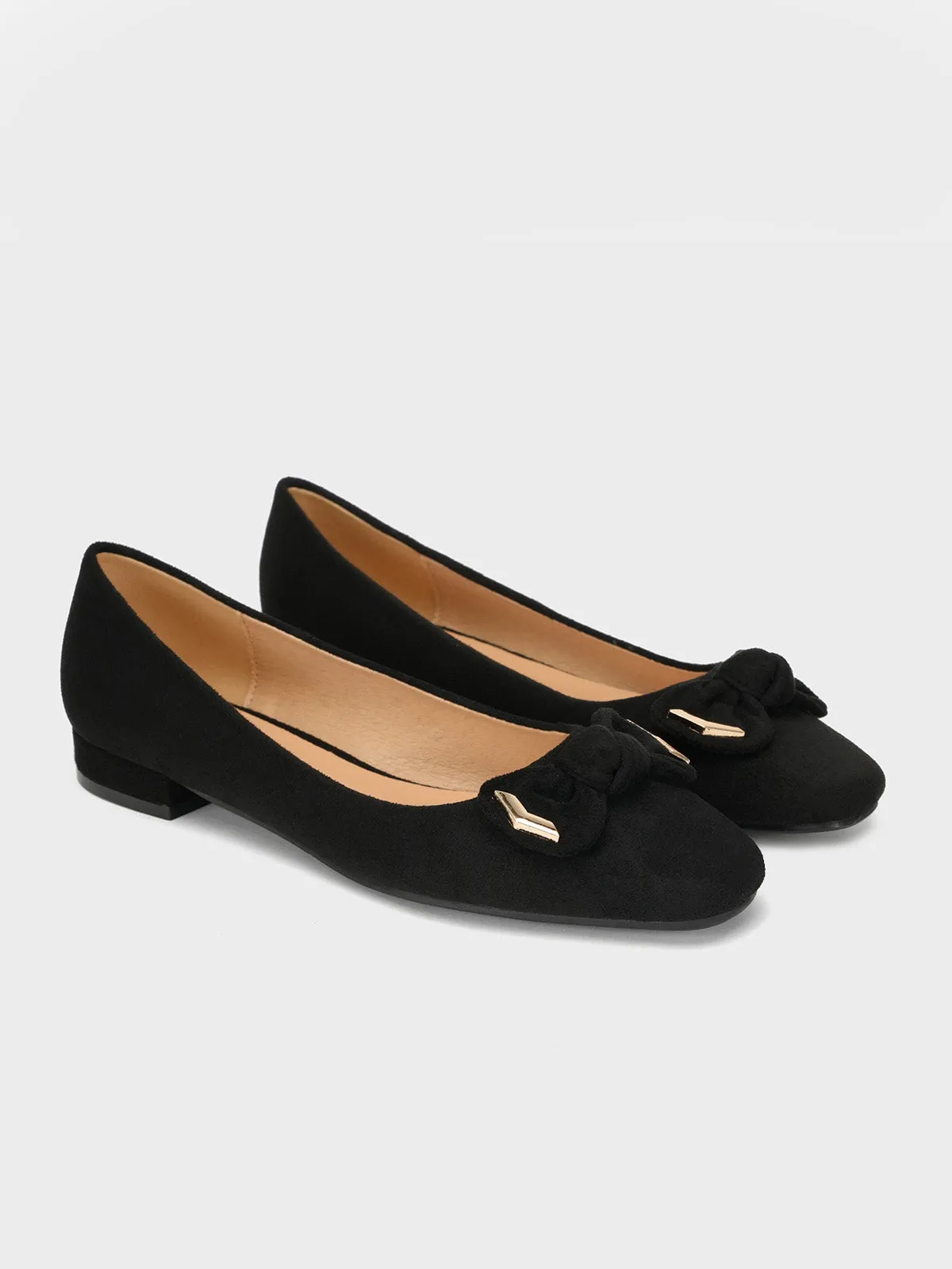 Womens "OKAPARA" Bow Accented Casual Pumps