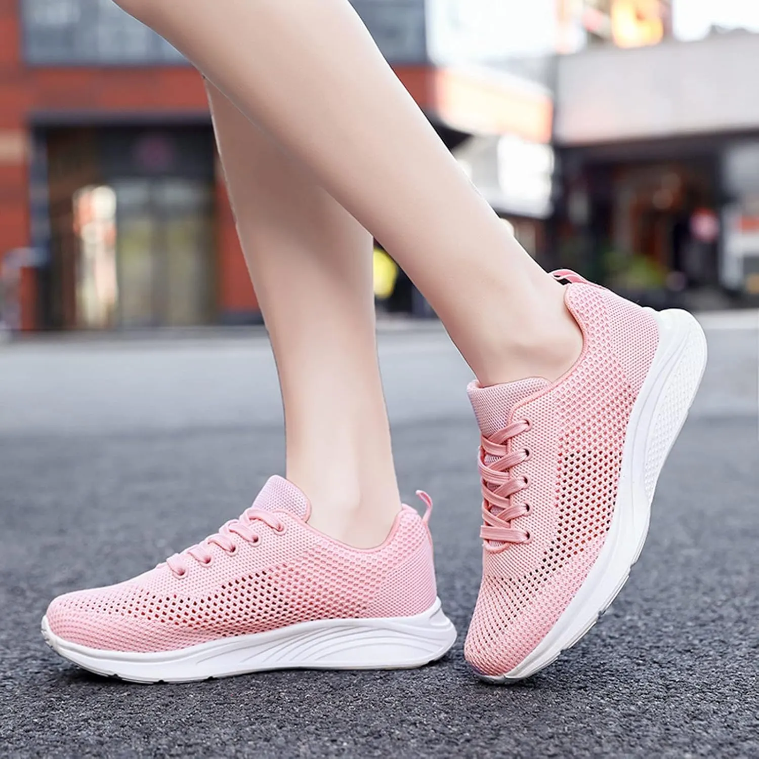 Women's Rhinestone Mesh Slip On Walking Shoes Fashion Breathable Running Shoes for Men Slip On Brown Casual Shoes Slip On Sneakers Brown Tennis Shoe Cross Trainer Shoe
