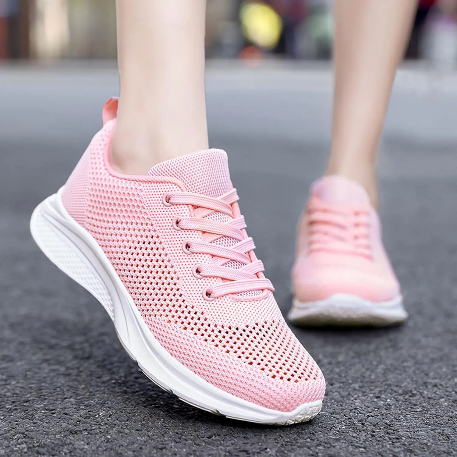 Women's Rhinestone Mesh Slip On Walking Shoes Fashion Breathable Running Shoes for Men Slip On Brown Casual Shoes Slip On Sneakers Brown Tennis Shoe Cross Trainer Shoe