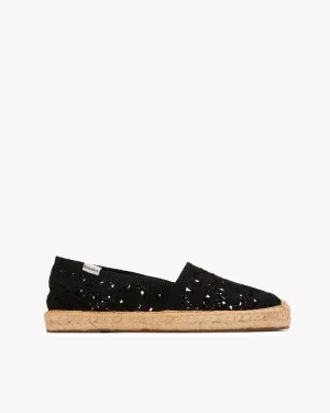 Womens_Espadrilles_The Original_Crochet_Noche Black